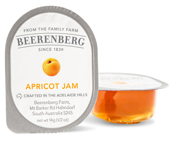 Beerenberg Apricot Jam 6x48x14g plastic  I Big Ben Specialty Food 