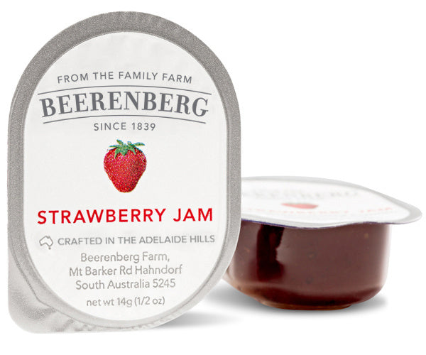 Beerenberg Strawberry Jam 6x48x14g plastic  I Big Ben Specialty Food 