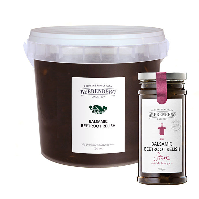 Beerenberg Balsamic Beetroot Relish 2x2kg plastic  I Big Ben Specialty Food 