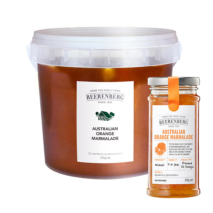 Beerenberg Orange Marmalade 2.4kg plastic  I Big Ben Specialty Food 