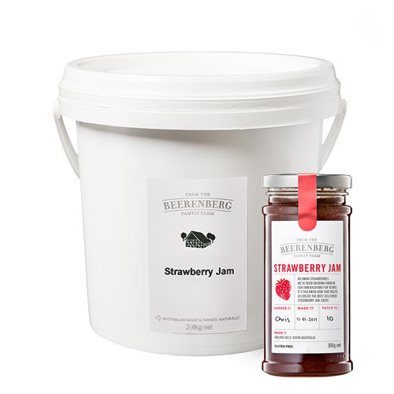 Beerenberg Strawberry Jam 2x2.4kg plastic  I Big Ben Specialty Food 