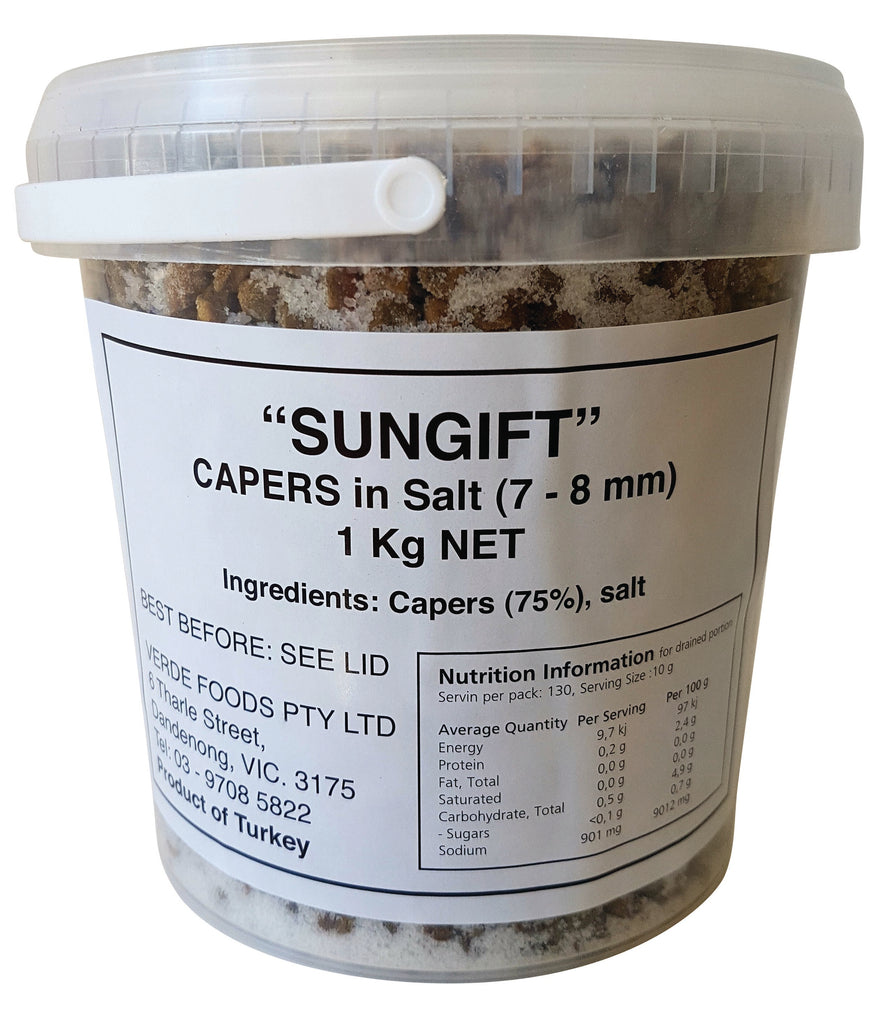 Sungift Baby Salted Capers 7-8mm 1kg I Big Ben Specialty Food 