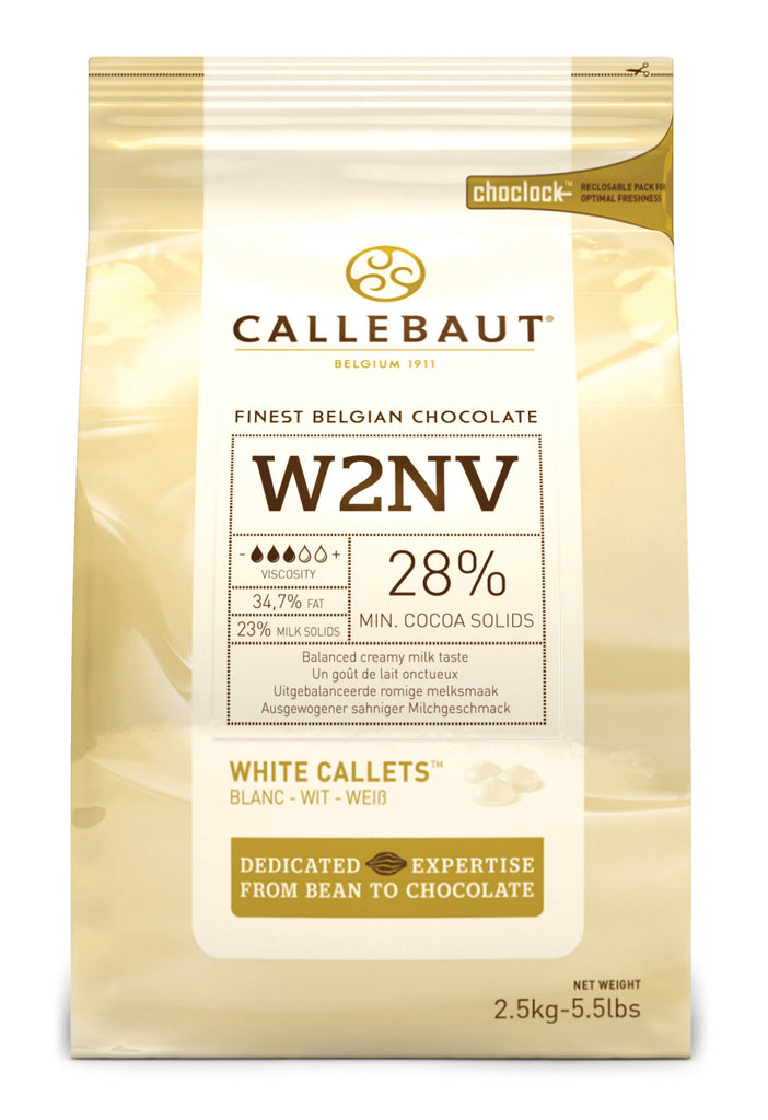 Callebaut White Chocolate Callets 287% 2.5kg I Big Ben Specialty Food 