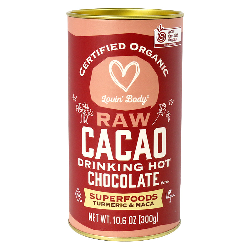 Lovin' Body Raw Cacao Drinking Hot Chocolate with Tumeric & Maca 300g I Big Ben Specialty Food 