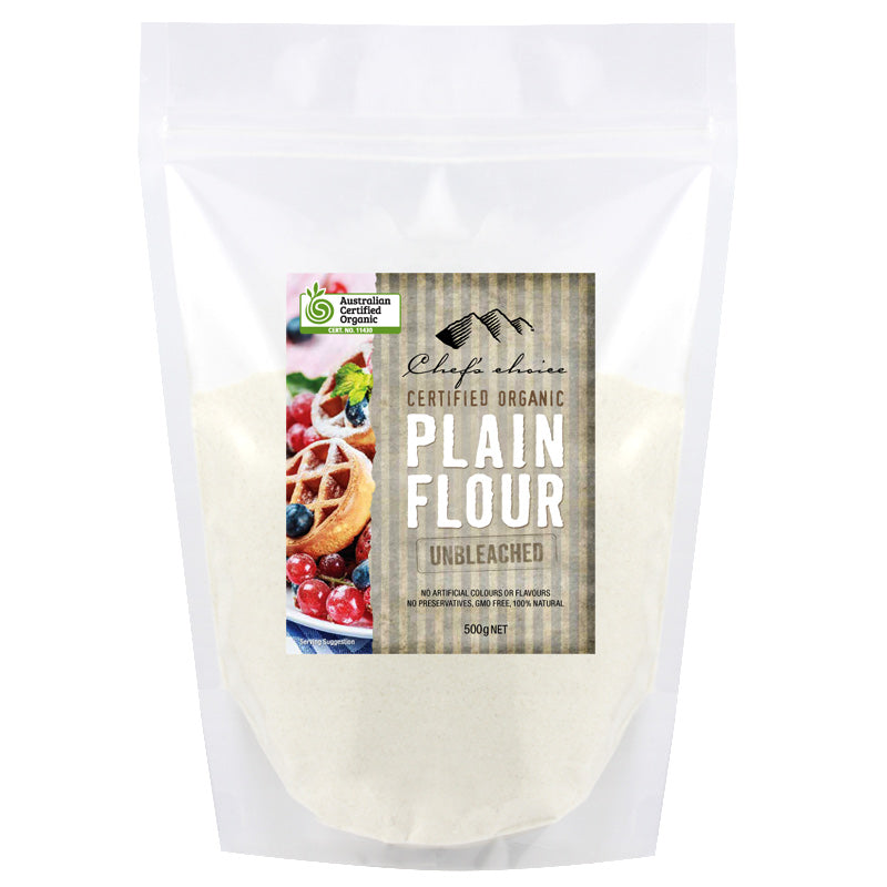 Chef's Choice Organic Plain Flour 500g I Big Ben Specialty Food 