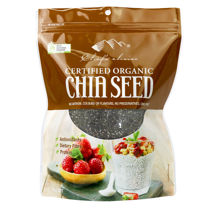 Chef's Choice Organic Black Chia Seed 1kg I Big Ben Specialty Food 