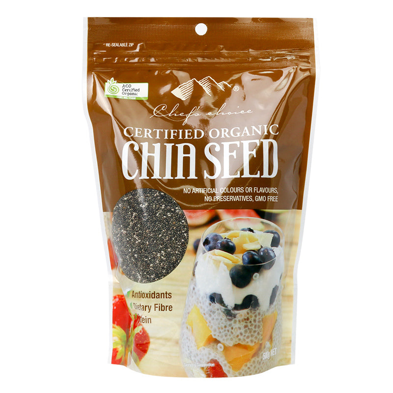Chef's Choice Organic Black Chia Seeds 500g I Big Ben Specialty Food 