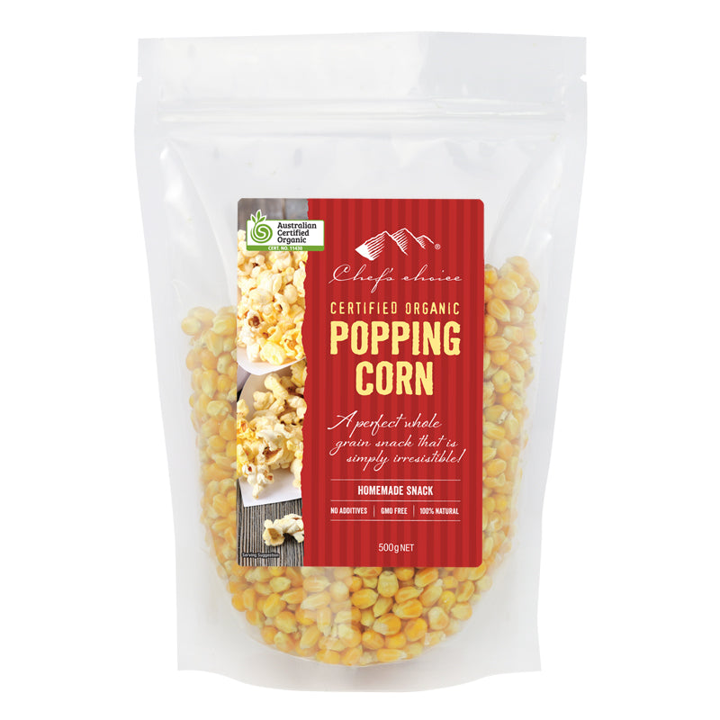 Chef's Choice Organic Popping Corn 500g I Big Ben Specialty Food 