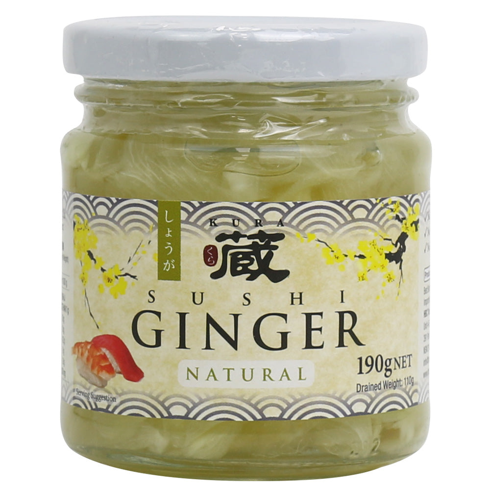 Kura Pickled Ginger White 190gr