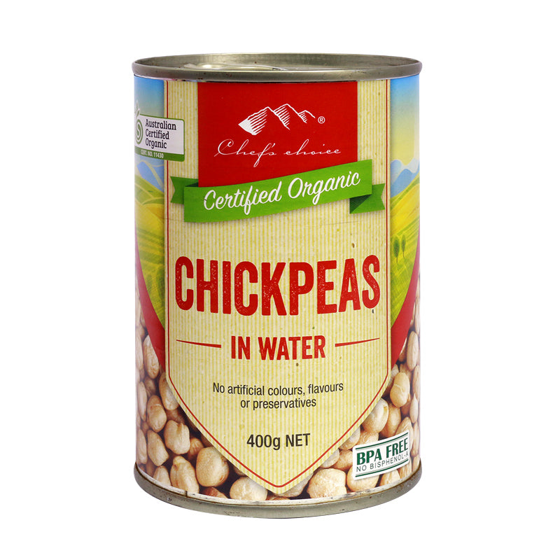 Chef's Choice Organic Chick Peas in Water 400g I Big Ben Specialty Food 