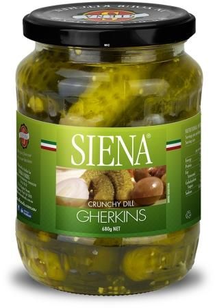 Siena Crunchy Dill Gherkins 680ml I Big Ben Specialty Food 