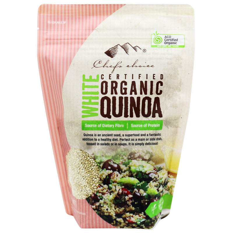 Chef's Choice Organic White Quinoa 500g I Big Ben Specialty Food 
