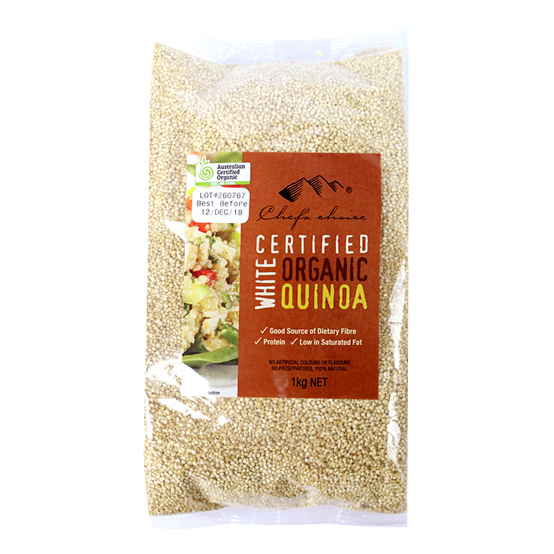 Chef's Choice Organic White Quinoa 1kg I Big Ben Specialty Food 