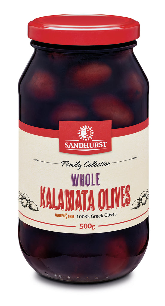 Sandhurst Whole Kalamata Olives 6x500g I Big Ben Specialty Food 