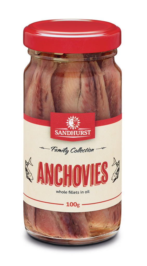 Sandhurst Anchovy Fillets In Oil 100g I Big Ben Specialty Food 