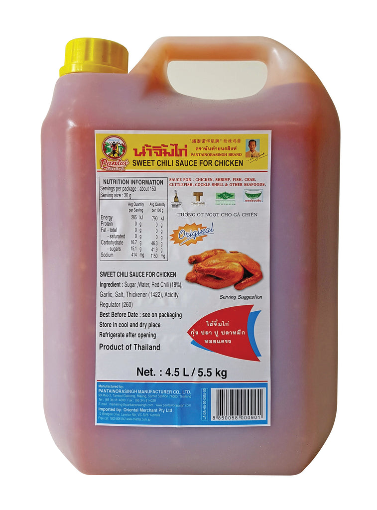 Pantai Sweet Chilli Sauce for Chicken 4.5L I Big Ben Specialty Food 